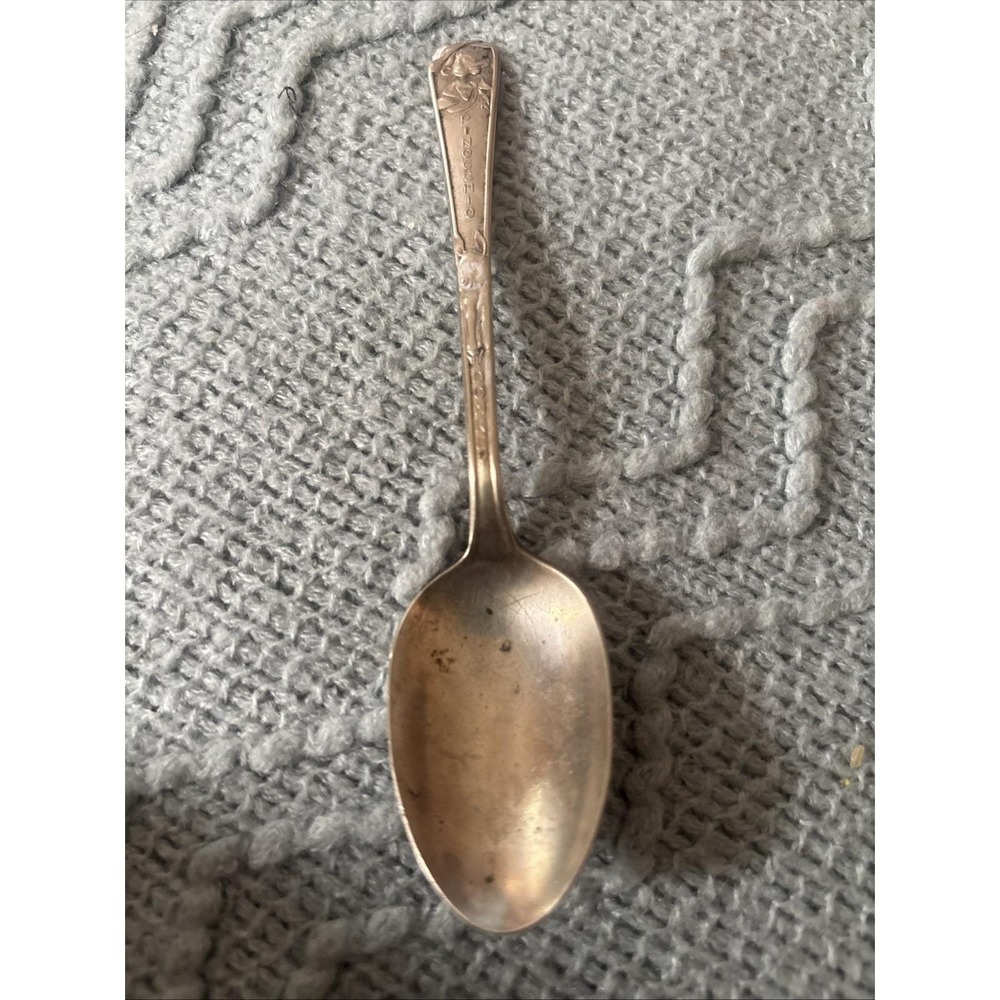 Vintage Pinocchio And Donkey Duchess Silver Plate Spoon Children's 1940